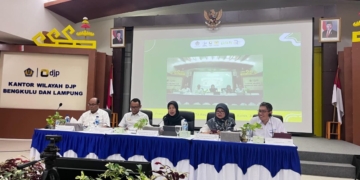 Press Conference APBN KiTA, di Kantor DJP Bengkulu-Lampung, Kamis, 30 Oktober 2025. Lampost.co/Silvia