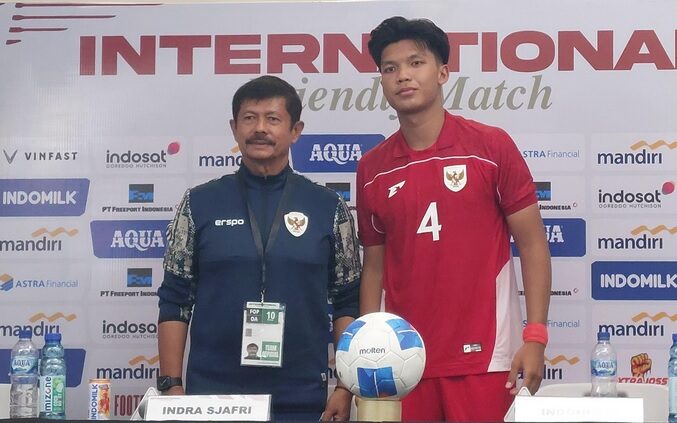 Indra Sjafri berbicara seusai pertandingan