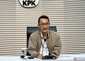 Juru Bicara Komisi Pemberantasan Korupsi (KPK) Budi Prasetyo. (ANTARA/RIO FEISAL)