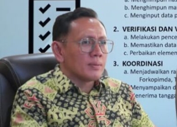 Ketua Divisi Pusat Data dan Informasi (Pusdatin) KPU Lampung, Ervhan Jaya. Dok KPU