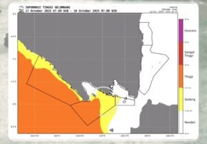 Waspada Gelombang Tinggi Perairan Lampung