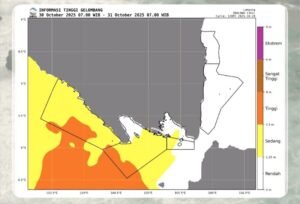 BMKG Peringatkan Potensi Gelombang Tinggi di Perairan Lampung
