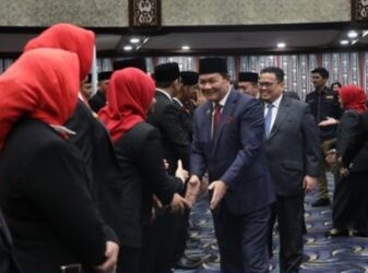 Dewan Kehormatan Penyelenggara Pemilu (DKPP) melantik Tim Pemeriksa Daerah (TPD) periode 2025-2026, di Jakarta, Kamis, 6 November 2025. Dok. DKPP