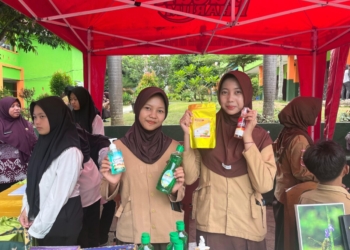 Kegiatan Pekan Kreatif Siswa di SMKN8 Bandar Lampung. Lampost.co/Silvia