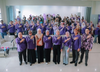 Wakil Gubernur Lampung Jihan Nurlela menghadiri peringatan Hari Prematuritas Sedunia 2025 di Aula Gedung Kebidanan RSUD Abdul Moeloek (RSUDAM) Bandar Lampung, Minggu (16/11/2025). Dok. ADPIM