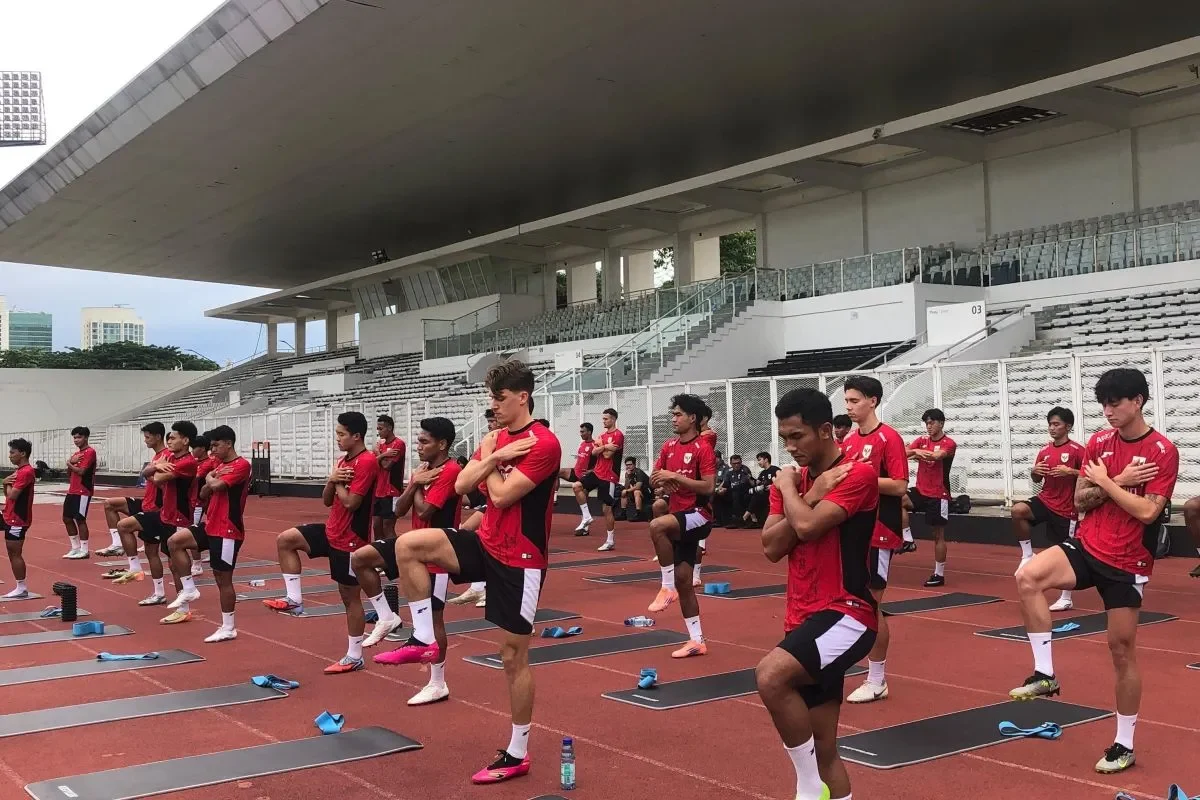 Jakarta (Lampost.co)—Timnas U-22 Indonesia menjalani latihan terbuka di Stadion Madya Gelora Bung Karno, Jakarta, Selasa (11/11/2025), untuk SEA Games 2025 Thailand yang berlangsung Desember mendatang.