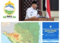Gubernur Lampung, Mirzani Djausal, memaparkan informasi cuaca ekstrem dan mitigasi potensi bencana. Dok Diskominfo