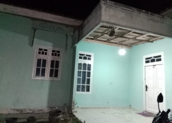 Rumah seorang guru sekolah dasar atas nama SC (36), warga Kecamatan Natar terduga berbuat cabul terhadap dua anak laki-laki. Dok Polres