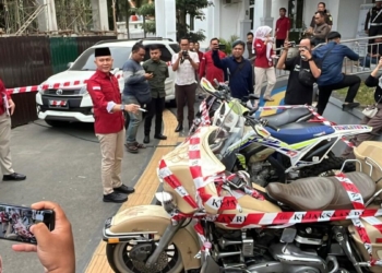 Kejati Lampung menyita sejumlah aset milik mantan Bupati Pesawaran, Dendi Ramadhona, Rabu, 10 Desember 2025. Foto: Lampost.co / Asrul Septian Malik