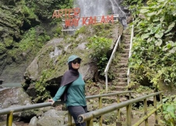 Air terjun di Desa Way Kalam, Kecamatan Penengahan, Lampung Selatan. Instagram