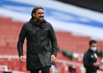 Pelatih Leeds United Daniel Farke.