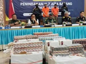 Bea Cukai Lampung Bongkar 11,7 Juta Batang Rokok Ilegal