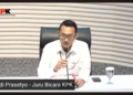Juru Bicara KPK Budi Prasetyo saat konferensi pers penangkapan Bupati Lampung Tengah, Ardito Wijaya di Kantor KPK Jakarta, Kamis, 11 Desember 2025. Dok: Tangkapan Layar Youtube KPK
