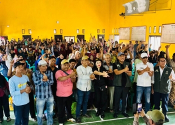 Suasana sosialisasi Kemitraan Tebu di Balai Tiyuh Margodadi, Tumijajar, Tulangbawang Barat, Rabu (10/12).