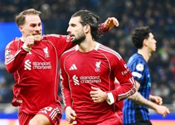 Szobozlai Cetak Gol Kemenangan Liverpool di Markas Inter Milan