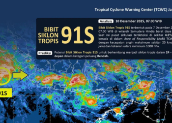 bibit siklon tropis 91s