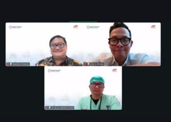 Zoom media discussion “Catat Sejarah, Heartology Sukses Jalankan Operasi MICS dengan Kombinasi ASD Closure dan 2 Valve–Repair Pertama di Indonesia . /Dok