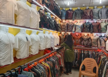 Suasana di Pasar Bambu Kuning Bandar Lampung. Lampost.co/Silvia Agustina