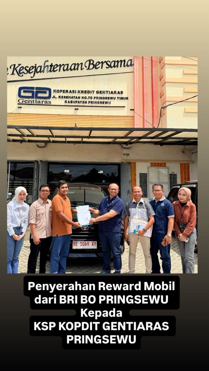 penyerahan reward mobil BRI Pringsewu