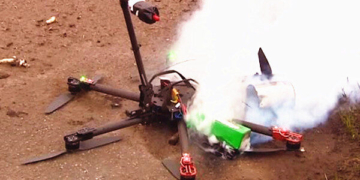 tanda baterai lithium meledak