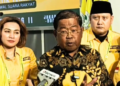 Wakil Ketua Umum Partai Golkar Idrus Marham saat memberikan keterangan. ANTARA/HO-Partai Golkar