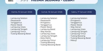 BMKG Peringatkan Potensi Hujan Sedang hingga Lebat Selama Long Weekend