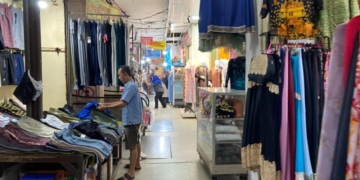 Suasana pedagang di Pasar Bambukuning, Bandar Lampung, Selasa, 20 Januari 2026. Lampost.co/Restu Amalia