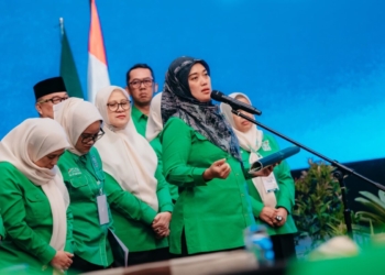 Chusnunia Chalim atau Nunik kembali mengemban amanah menjadi Ketua Dewan Pimpinan Wilayah (DPW) Partai Kebangkitan Bangsa (PKB) Provinsi Lampung masa bakti 2026–2031. Dok PKB