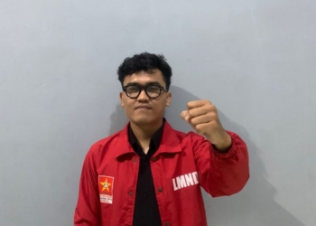 Ketua Eksekutif Kota LMND Bandar Lampung, Marco Fadhillah.