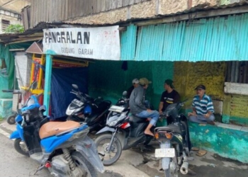 Ojek pangkalan di Bandar Lampung. Lampost.co/RESTU