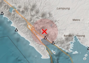 Gempa bumi dengan kekuatan 1.6 Magnitudo Lokal (MLv) terjadi pada wilayah Kabupaten Tanggamus. Dok BMKG