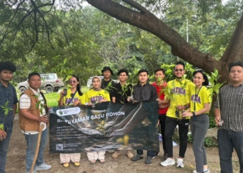 BATIQA Hotel Lampung berkolaborasi dengan Agroforestri Institut Teknologi Sumatera (ITERA) menggelar aksi penanaman pohon bertajuk “Satu Kamar Satu Pohon”.