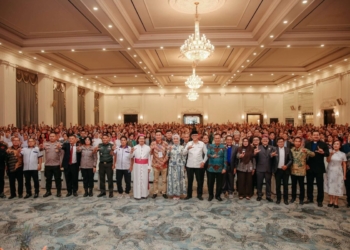 Natal Oikoumene berlangsung di Graha Wangsa, Bandar Lampung, Jumat (9/1/2026). Adpim
