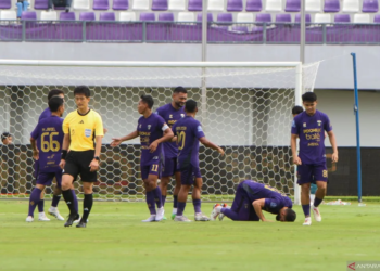 selebrasi para pemain persita tangerang