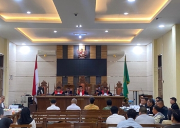 Sidang perkara dugaan penyerobotan tanah milik Kementerian Agama (Kemenag) kembali digelar di Pengadilan Negeri Tanjungkarang, Senin (19/1/2025).