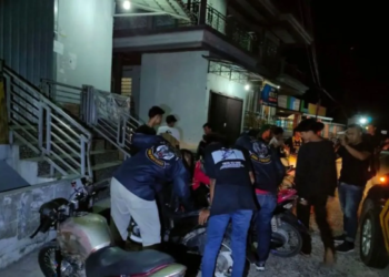 Aparat kepolisian melakukan razia malam hari. Dok/Antara