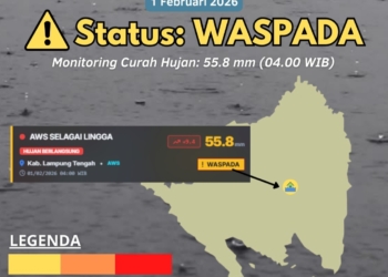 Badan Meteorologi Klimatologi dan Geofisika (BMKG) menyampaikan peringatan dini. Dok BMKG