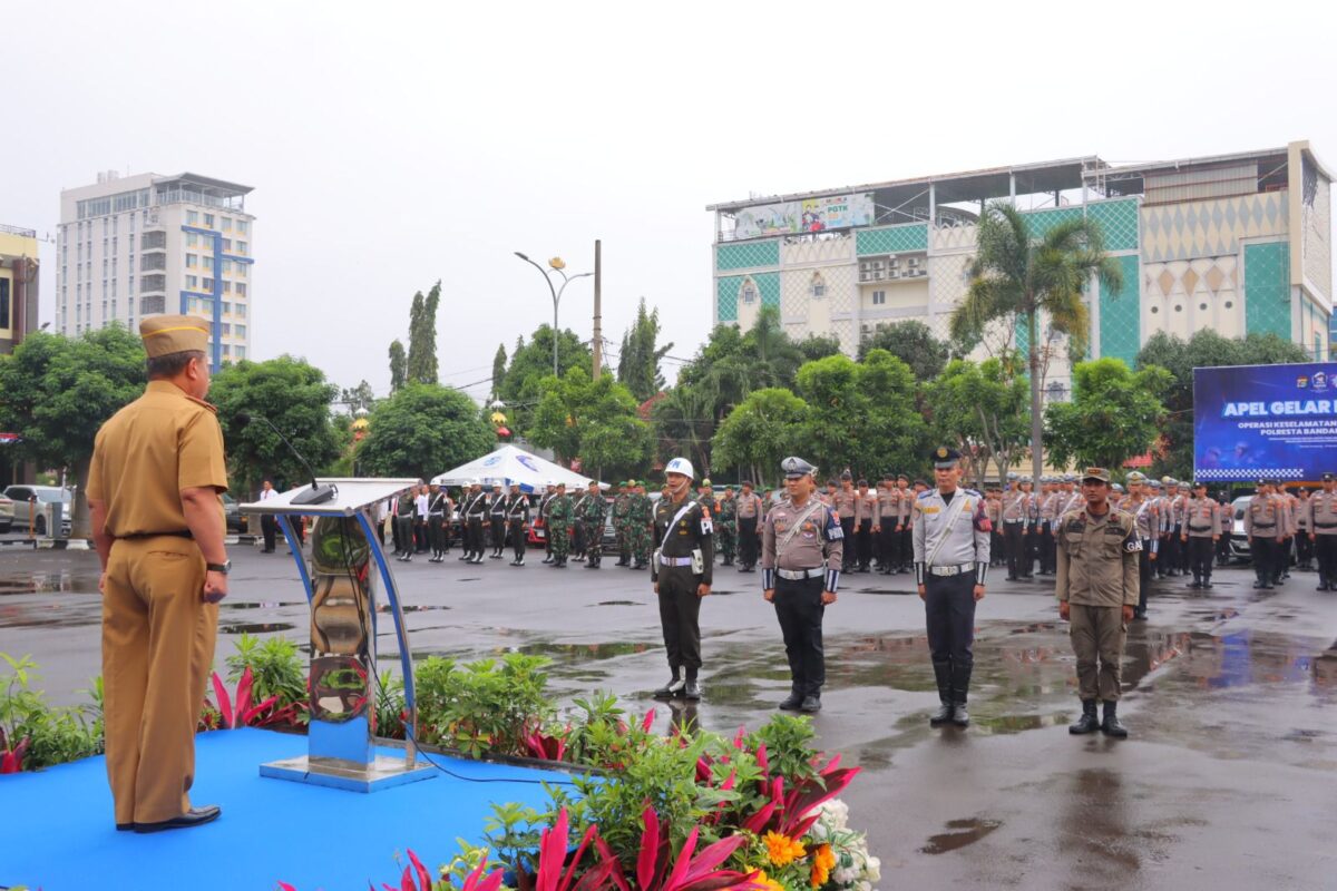 Polresta Bandar Lampung resmi memulai pelaksanaan Operasi Keselamatan Krakatau 2026 dimulai dengan Apel Gelar Pasukan di Lapangan Mapolresta setempat, Senin, 2 Februari 2026. Dok Polres