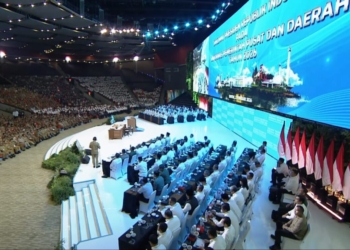 Rapat Koordinasi Nasional (Rakornas) Pemerintah Pusat dan Daerah Tahun 2026 oleh Kementerian Dalam Negeri (Kemendagri) di Sentul International Convention Centre (SICC), Kabupaten Bogor, Senin, 2 Februari 2026. Dok. Kemendagri