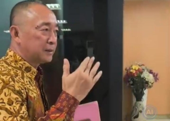 Anggota DPRD Provinsi Lampung, Andi Robi usai klarifikasi terkait laporan dugaan pengempisan ban mobil milik seorang mahasiswi Universitas Bandar Lampung (UBL). Dok