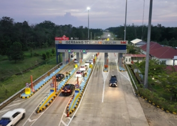 Kendaraan melintasi ruas-ruas Jalan Tol Trans Sumatera (JTTS) saat periode libur panjang Perayaan Imlek 2026 (13–17 Februari 2026). Dok. HK