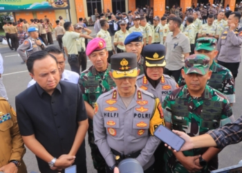 Kapolda Lampung, Irjen Pol Helfi Assegaf saat menyampaikan keterangan pers di Polda Lampung, Senin, 23 Februari 2026. Foto: Lampost.co / Asrul Septian Malik