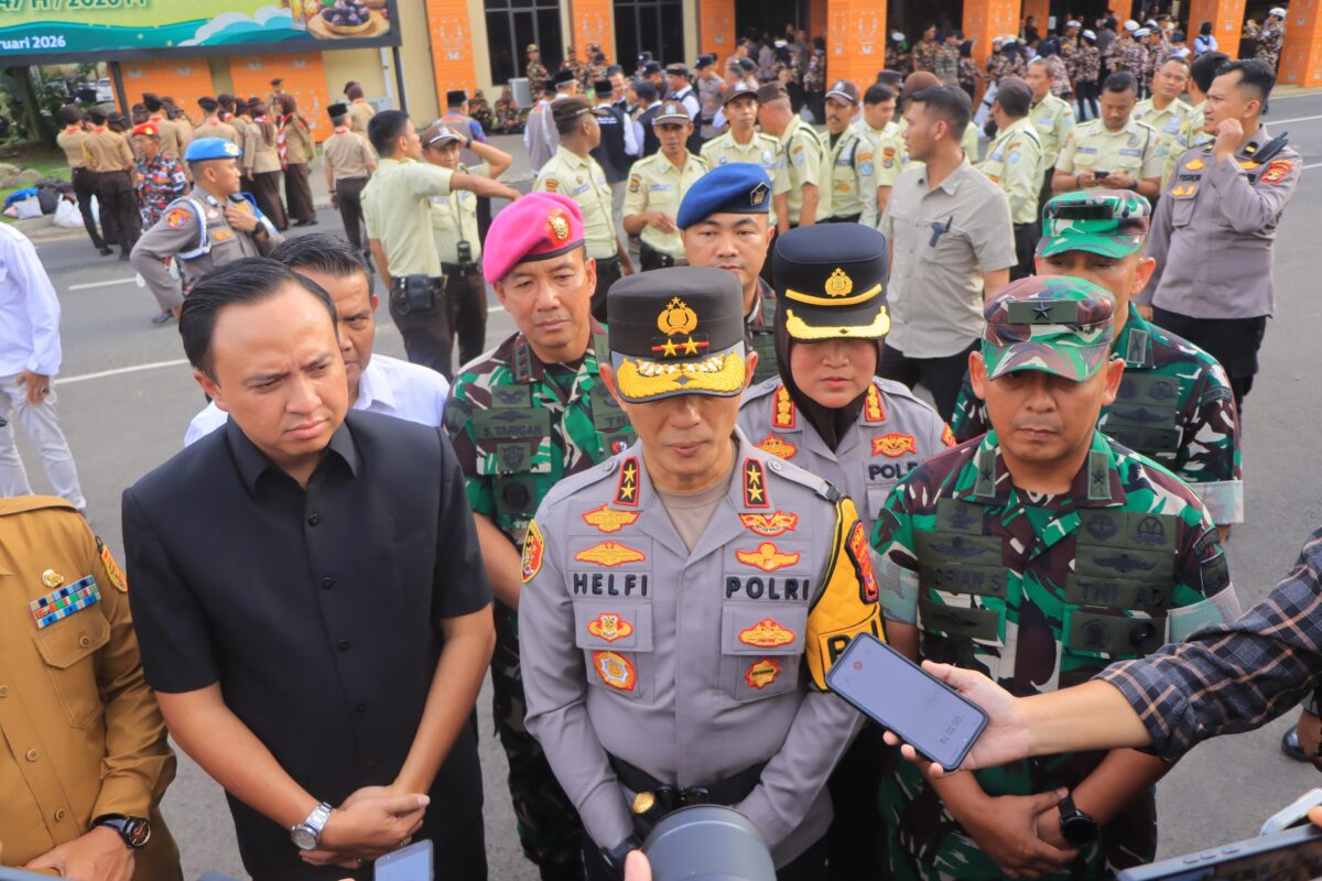 Kapolda Lampung, Irjen Pol Helfi Assegaf saat menyampaikan keterangan pers di Polda Lampung, Senin, 23 Februari 2026. Foto: Lampost.co / Asrul Septian Malik