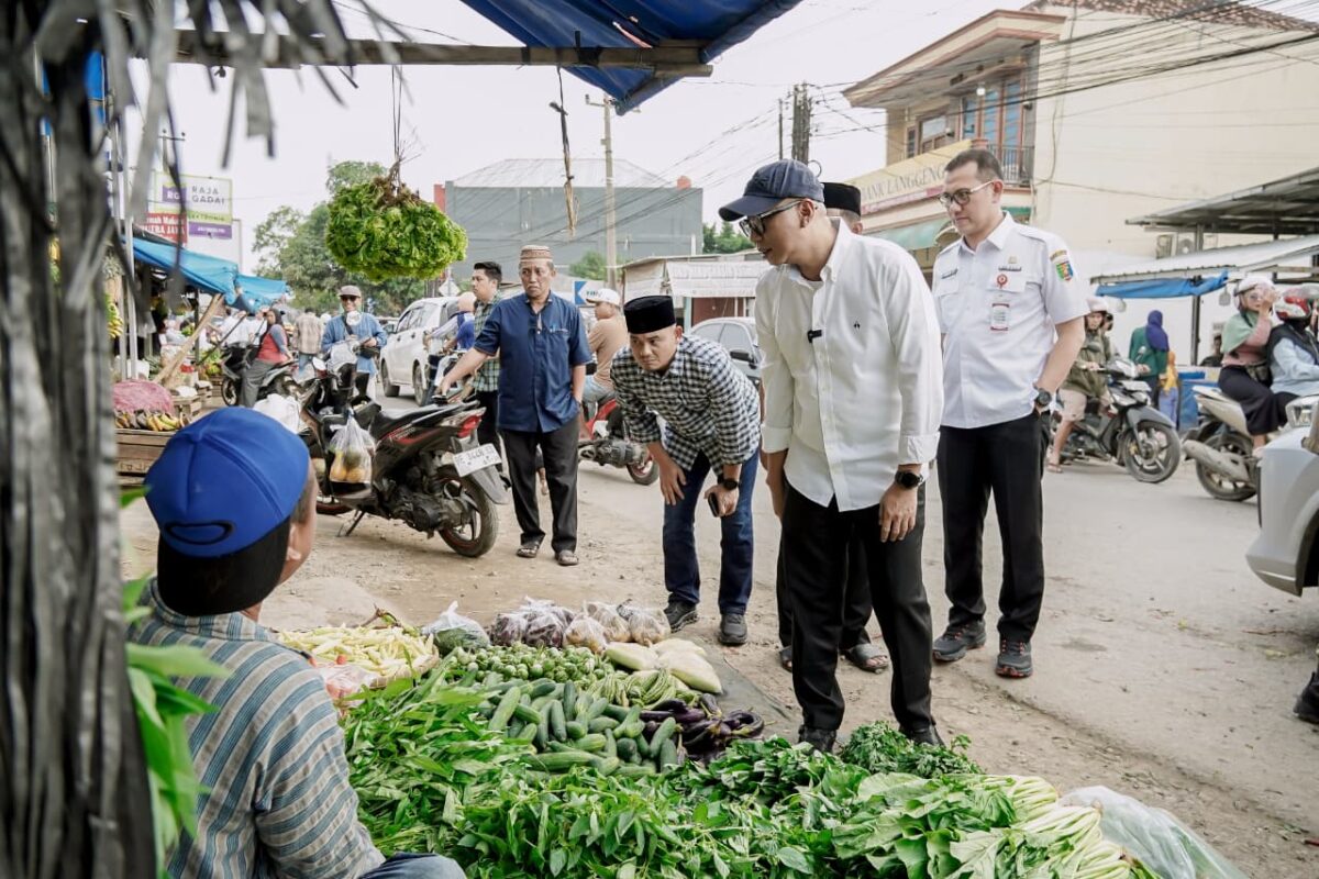 Gubernur Lampung, Rahmat Mirzani Djausal saat meninjau kondisi ruas Jalan Pangeran Senopati, Jatimulyo, Kecamatan Jati Agung, Kabupaten Lampung Selatan, Rabu (25/2/2026). Dok. Diskominfotik