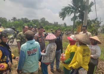 Polsek dan Koramil Tanjungbintang Gelar Patroli Besar Jelang Ramadan