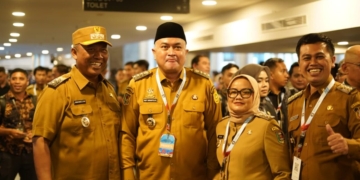 Pelaksana Tugas (Plt) Bupati Lampung Tengah, I Komang Koheri, menghadiri Rapat Koordinasi Nasional (Rakornas) Pemerintah Pusat dan Daerah Tahun 2026 yang digelar Kementerian Dalam Negeri (Kemendagri) di Sentul International Convention Center (SICC), Kabupaten Bogor, Jawa Barat, Senin (2/2/2026).