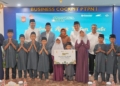 Santunan untuk anak-anak yatim-duafa dan bantuan aneka peralatan ibadah bertajuk “Kasmaran” di Kantor Pusat, PTPN I.