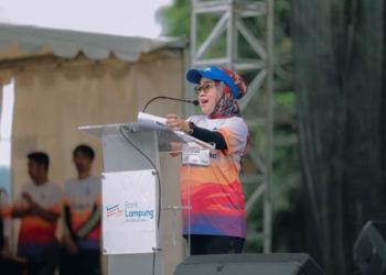 Hari Ulang Tahun (HUT) ke-60 Bank Lampung menjadi momentum penting bagi bank pembangunan daerah tersebut untuk menegaskan komitmennya dalam pembangunan ekonomi provinsi. Lampost.co/Atika Oktaria.