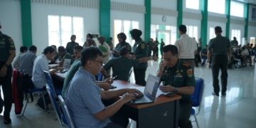Kantor Wilayah (Kanwil) DJP Bengkulu dan Lampung menggelar aksi jemput bola asistensi pengisian SPT Tahunan 2025 melalui Coretax secara serentak di lingkungan Kepolisian Daerah (Polda) Lampung dan Komando Daerah Militer (Kodam) XXI/Radin Inten, Kota Bandar Lampung (Kamis, 26/2)..