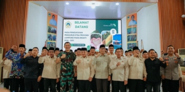 Pengukuhan pengurus Kontak Tani Nelayan Andalan (KTNA) Provinsi Lampung Masa Bakti 2026–2031 di Aula Balai Pelatihan Pertanian (Bapeltan) Lampung, Kabupaten Lampung Selatan, Sabtu, 31 Januari 2026. Dok Adpim
